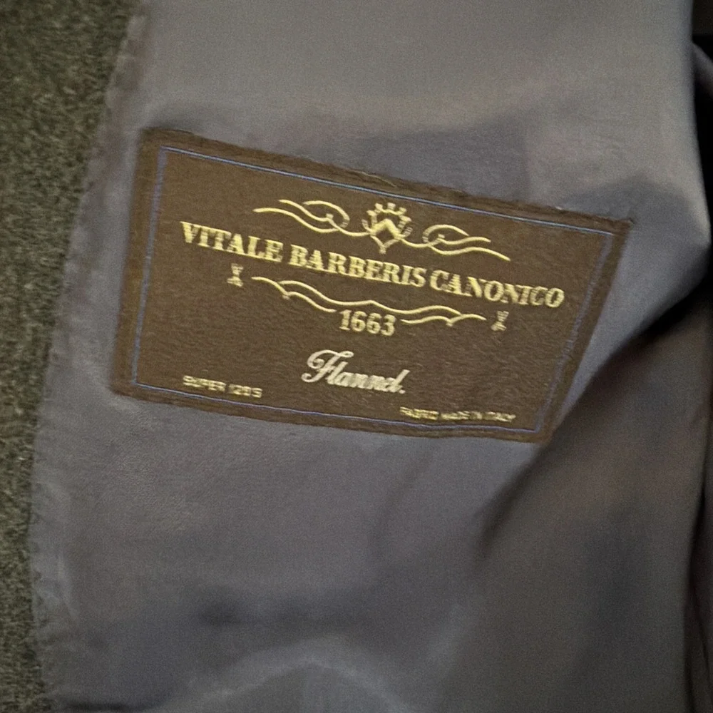 Suit Supply Washington Slim Fit  Jacket Charcoal Grey 100% Wool Super 120 34R